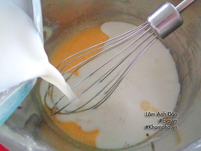 an sang voi banh mi chien nhan kem custard chay thom lung, beo ngay - 3