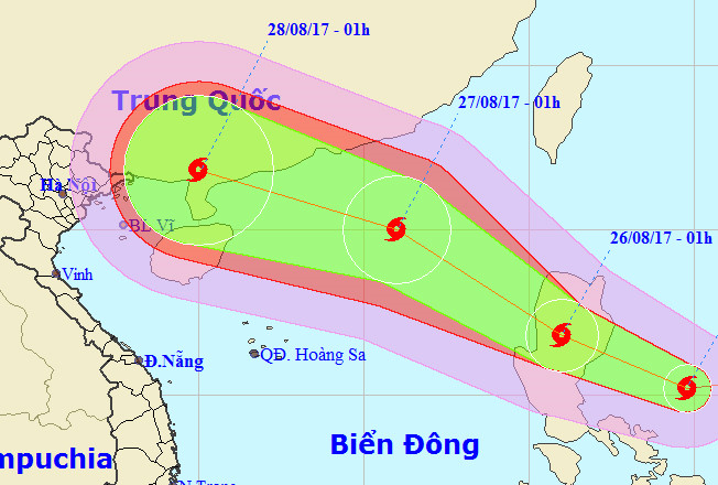 Bao Pakhar lien tuc tang cap huong vao Bien Dong hinh anh 1