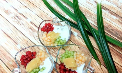 Chè sương sa hạt lựu ngon tuyệt cho ngày hè