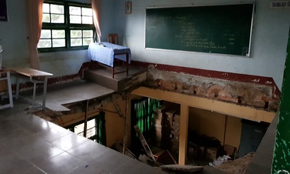 Vụ sàn phòng học đổ sập: Không phát hiện dấu hiệu xuống cấp?