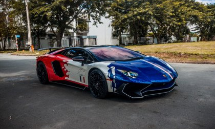 Minh Nhựa lái Lamborghini Aventador SV giá 35 tỷ dạo phố