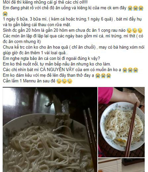 con dau hoang mang cau cuu dan mang vi sau sinh me chong cho an khong gi ngoai... mi - 1