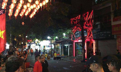 Hà Nội: Hỗn chiến kinh hoàng trước quán bar phố Mã Mây