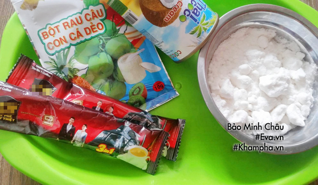 cach lam banh trung thu thach rau cau vi ca phe, cot dua - 1