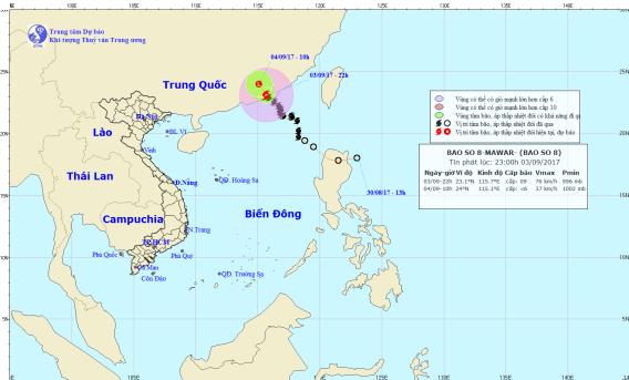 du bao thoi tiet hom nay (4.9): tin cuoi cung ve con bao so 8; nang nong bao trum trung bo hinh anh 1