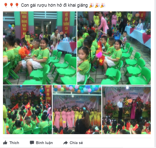 facebook ngap tran hinh anh bo me khoe con ngay khai giang nam hoc moi - 11