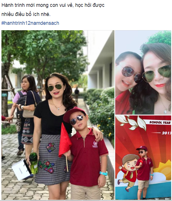 facebook ngap tran hinh anh bo me khoe con ngay khai giang nam hoc moi - 9
