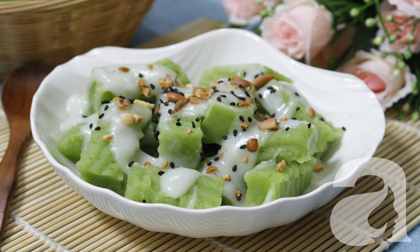 Bánh đúc lá dứa - món ăn dân dã làm mê lòng người