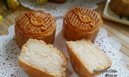 Cách làm bánh nướng trung thu nhân sữa dừa chay cho Tết Trung thu