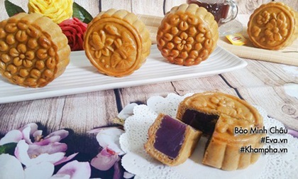 Cách làm bánh Trung thu nướng nhân khoai lang tím cực ngon