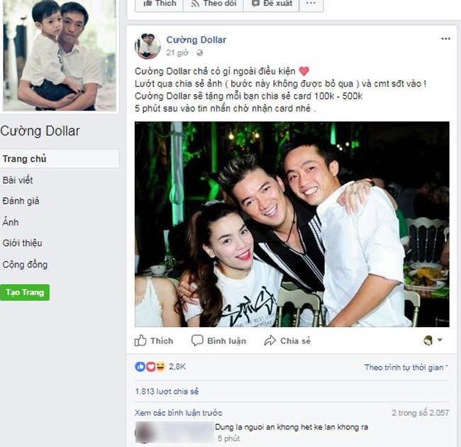 ke gia mao cuong dollar tren facebook nham “cau like” co the bi xu ly hinh su - 1