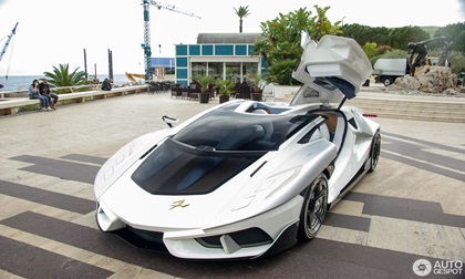 'Siêu xe vũ trụ' FV-Frangivento Asfanè bất ngờ xuất hiện ở Monaco