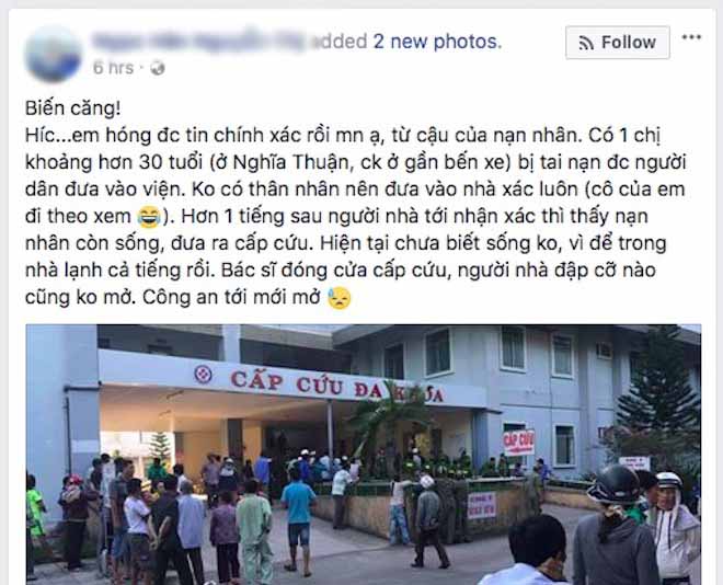 Người tung tin “bệnh viện đưa người sống vào nhà xác” nói gì? - 1