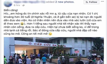 Người tung tin “bệnh viện đưa người sống vào nhà xác” nói gì?