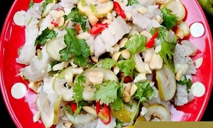 Học cách làm thịt ba chỉ nộm sung muối thơm ngon, lạ miệng khó cưỡng