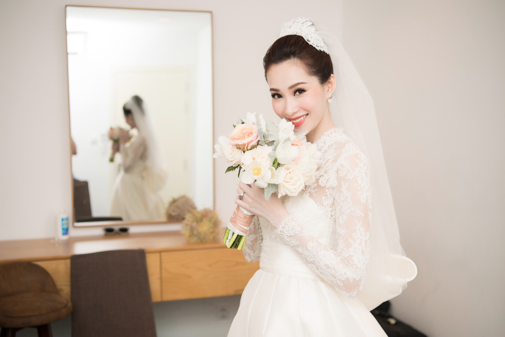 hau dam cuoi, hoa hau dang thu thao gay go an mac luom thuom khong ai nhan ra - 3