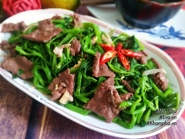 thit bo xao rau muong quen ma van ngon - 9