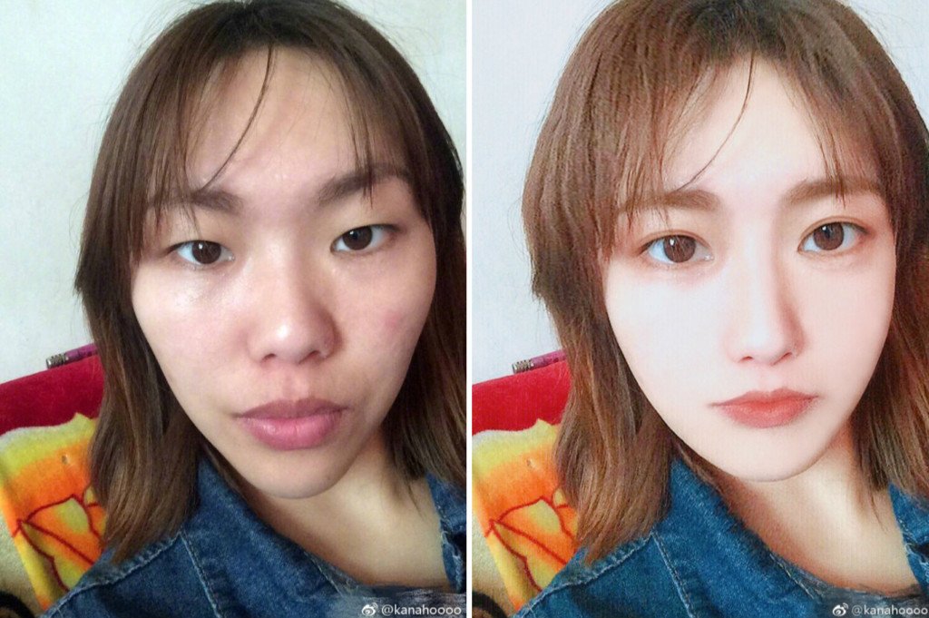 Sốc lên tận óc với gương mặt thật của gái xinh trên mạng - 1