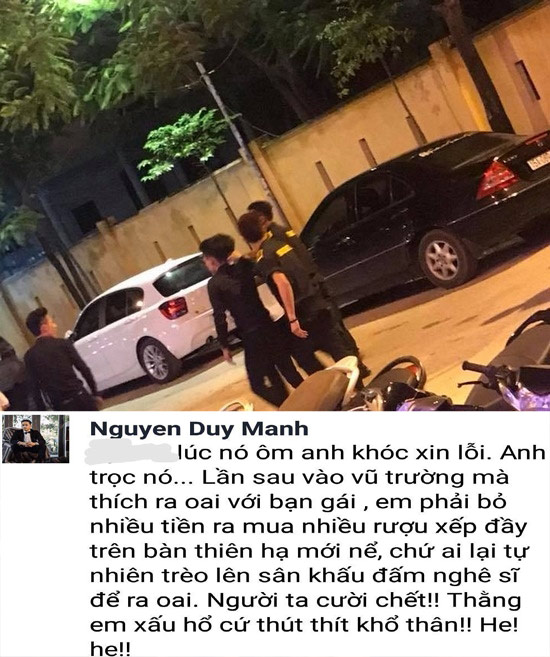 Duy Mạnh lên tiếng sau khi bị đánh trong quán bar - 3