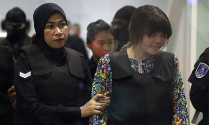Đoàn Thị Hương tới sân bay tái hiện nghi án Kim Jong Nam