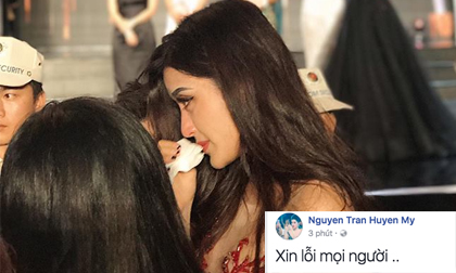 Trượt Top 5 Miss Grand International 2017, Huyền My khóc, xin lỗi khán giả cả nước