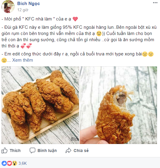 Công thức làm gà rán giống KFC đến 95% gây 