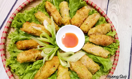 Nem hải sản chiên xù vàng ươm giòn rụm