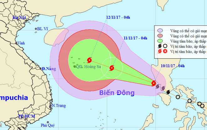 Bao so 13 co the doi huong, nham vao mien Trung hinh anh 1