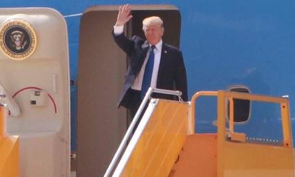 Những hình ảnh đầu tiên của Tổng thống Donal Trump tại Đà Nẵng