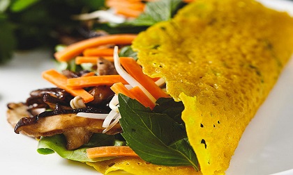 Cách làm bánh xèo nhân nấm hương ngon, lạ đãi cả nhà