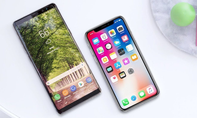Note 8, iPhone X thong tri thi truong smartphone cao cap VN hinh anh 1