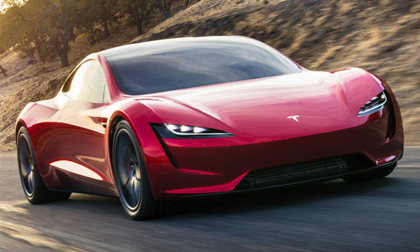 Xe điện Tesla Roadster nhanh hơn cả Bugatti Chiron