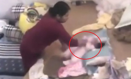 Công an vào cuộc vụ người giúp việc tung hứng, đánh đập dã man cháu bé hơn 1 tháng tuổi ở Hà Nam