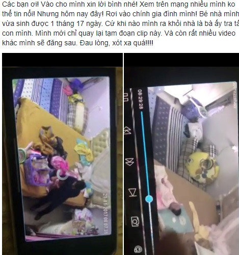 Be gai hon mot thang tuoi bi nguoi giup viec hanh ha da man hinh anh 1