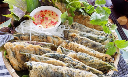 Lạ miệng với lá tía tô kẹp thịt chiên vừa ngon vừa tốt cho sức khỏe