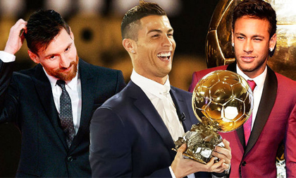 Quả bóng Vàng 2017: Ronaldo cân bằng kỷ lục của Messi