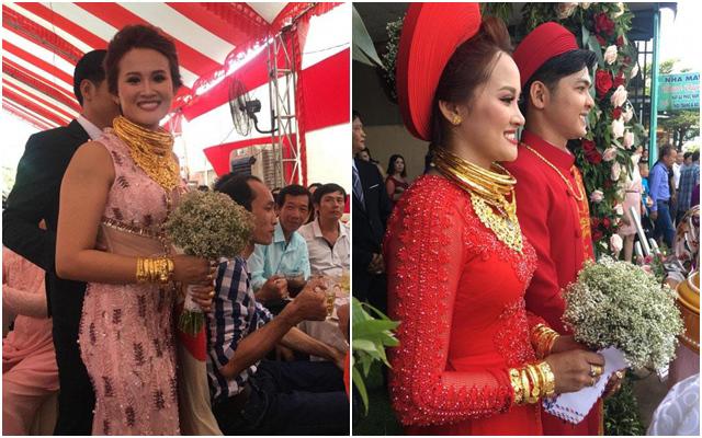 3 đám cưới ngập trong vàng từng 