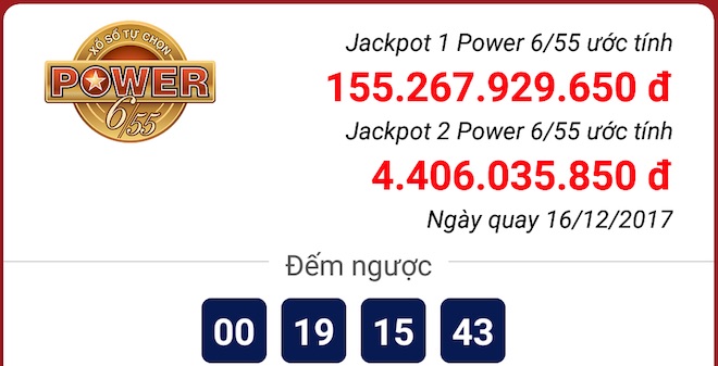 Xổ số Vietlott: Hôm nay, jackpot 1 của Power 6/55 sẽ lập kỷ lục 160 tỉ - 2