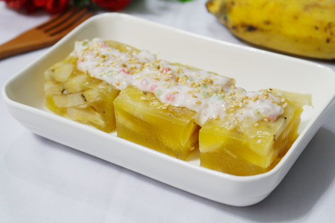 Cách làm bánh chuối hấp dẻo trong, béo ngậy ngon ngất ngây - 1