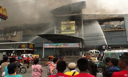 Hỏa hoạn lớn tại siêu thị Philippines đúng dịp Nôel, 36 thi thể được tìm thấy