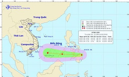 Xuất hiện áp thấp nhiệt đới đầu tiên trong năm 2018, khả năng mạnh lên thành bão