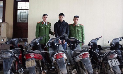 Một mình thực hiện trót lọt 16 vụ trộm xe máy tại Hà Tĩnh