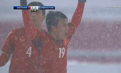 'Siêu nhân' Quang Hải vẽ cầu vồng trong tuyết, triệu fan Việt Nam 'lên đỉnh'