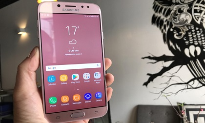 Trên tay Galaxy J7 Pro hồng: Màu đẹp, giá vừa túi tiền