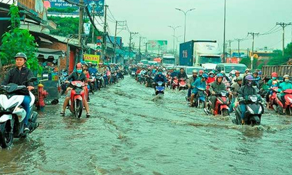 Sài Gòn có thể mưa, ngập vào dịp Tết