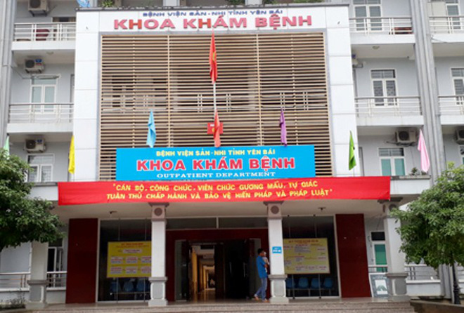 Bệnh viện Sản - Nhi Yên Bái nơi xảy ra vụ việc. Ảnh: Báo Yên Bái.