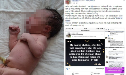 Sốc trước những bình luận từ tài khoản facebook tư vấn sinh 'thuận tự nhiên': Mấy con kia đẻ sao, con người đẻ vậy!