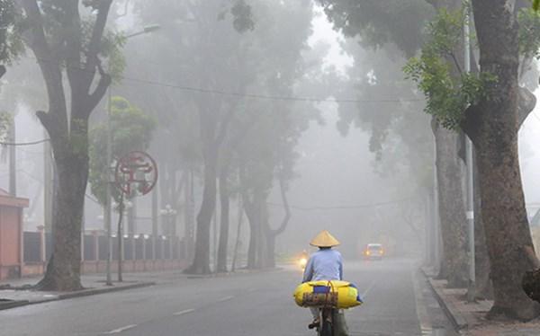 tin thoi tiet 26/3: dau tuan ha noi co suong mu kem mua nho vao buoi sang, ngày náng nóng - 1