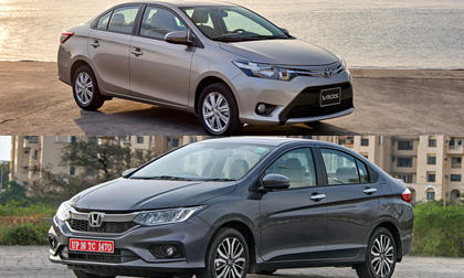 So sánh 'kẻ thách thức' Honda City và 'thánh bán chạy' Toyota Vios