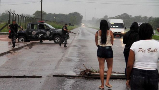 Brazil: Cướp ngục táo tợn, 20 người chết - Ảnh 1. Brazil: Cướp ngục táo tợn, 20 người chết - Ảnh 1.